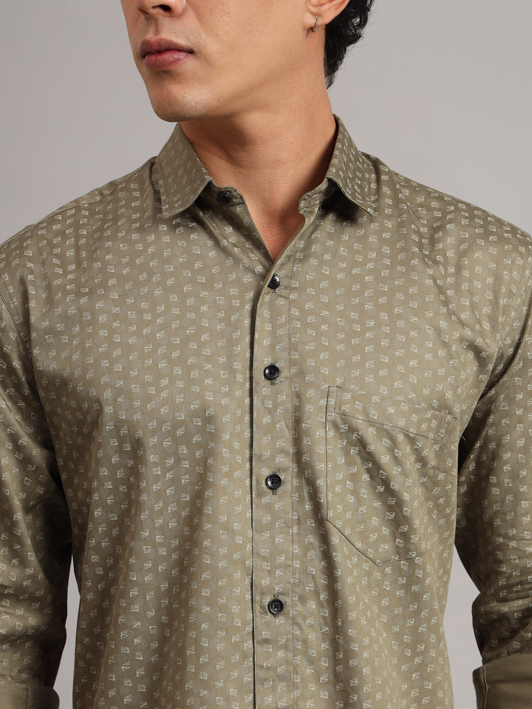 Men Brown Printed Shirt - Tahvo India