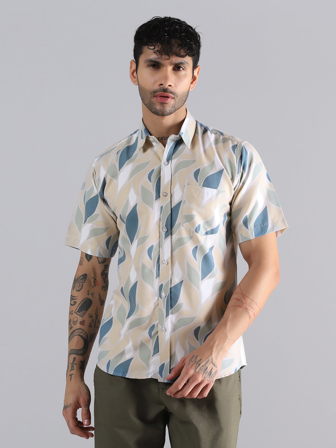 Leaf Flow Print Shirt
