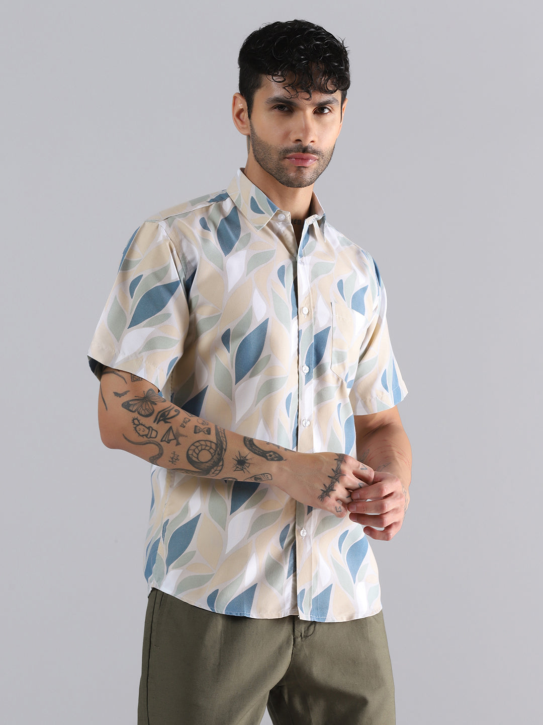 Leaf Flow Print Shirt