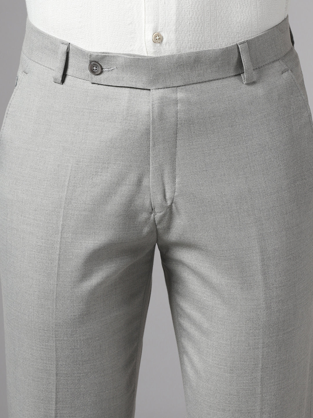 Men Light Grey Trousers