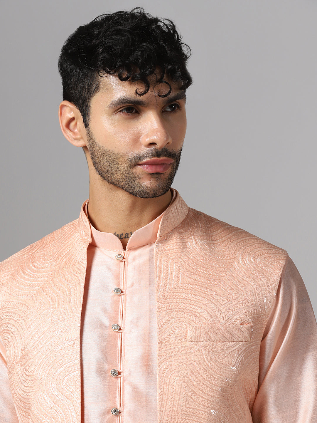Men Maroon Sherwani - Tahvo India