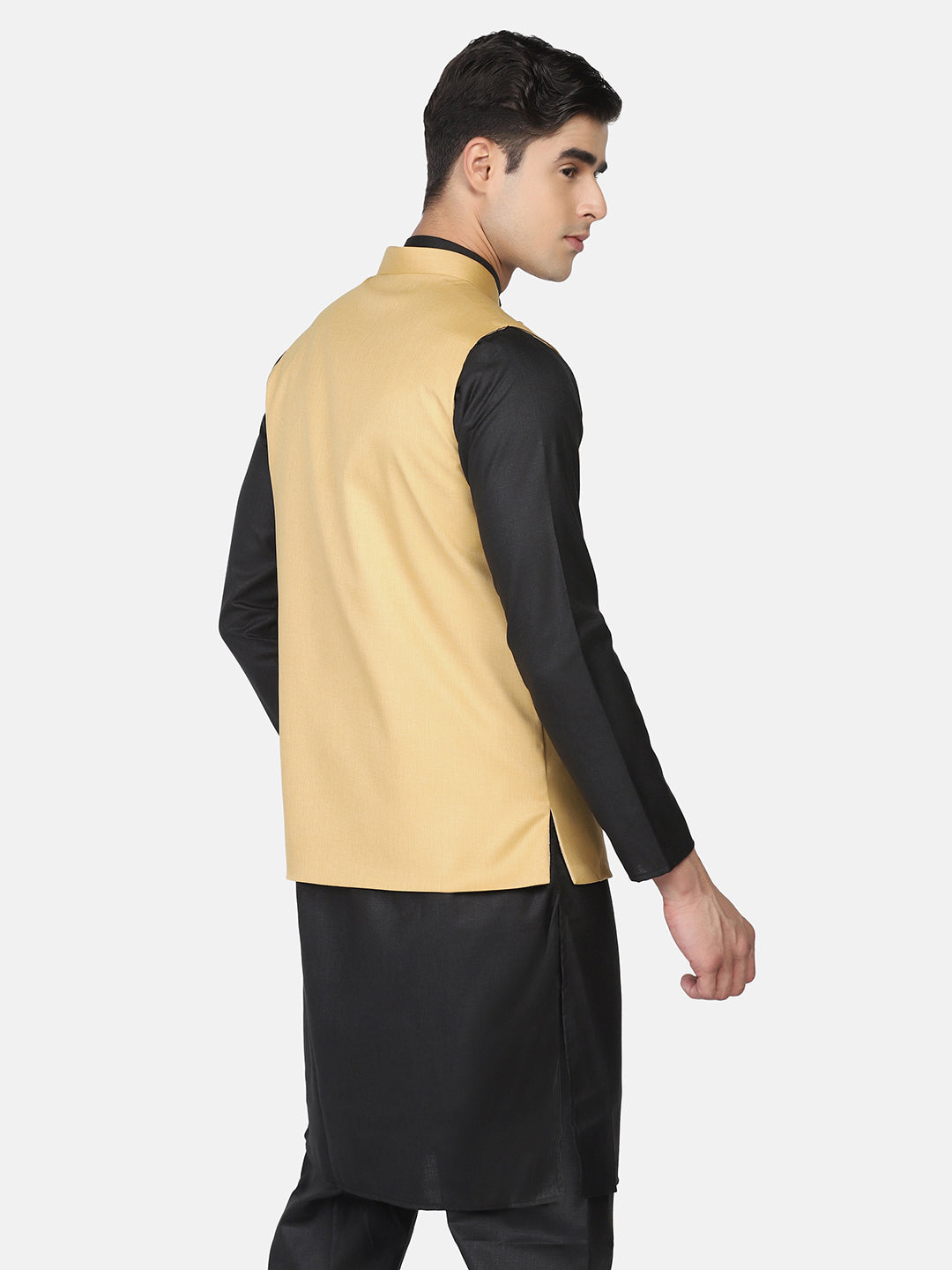 Men Kurta Set With angrakha Jacket - Tahvo India