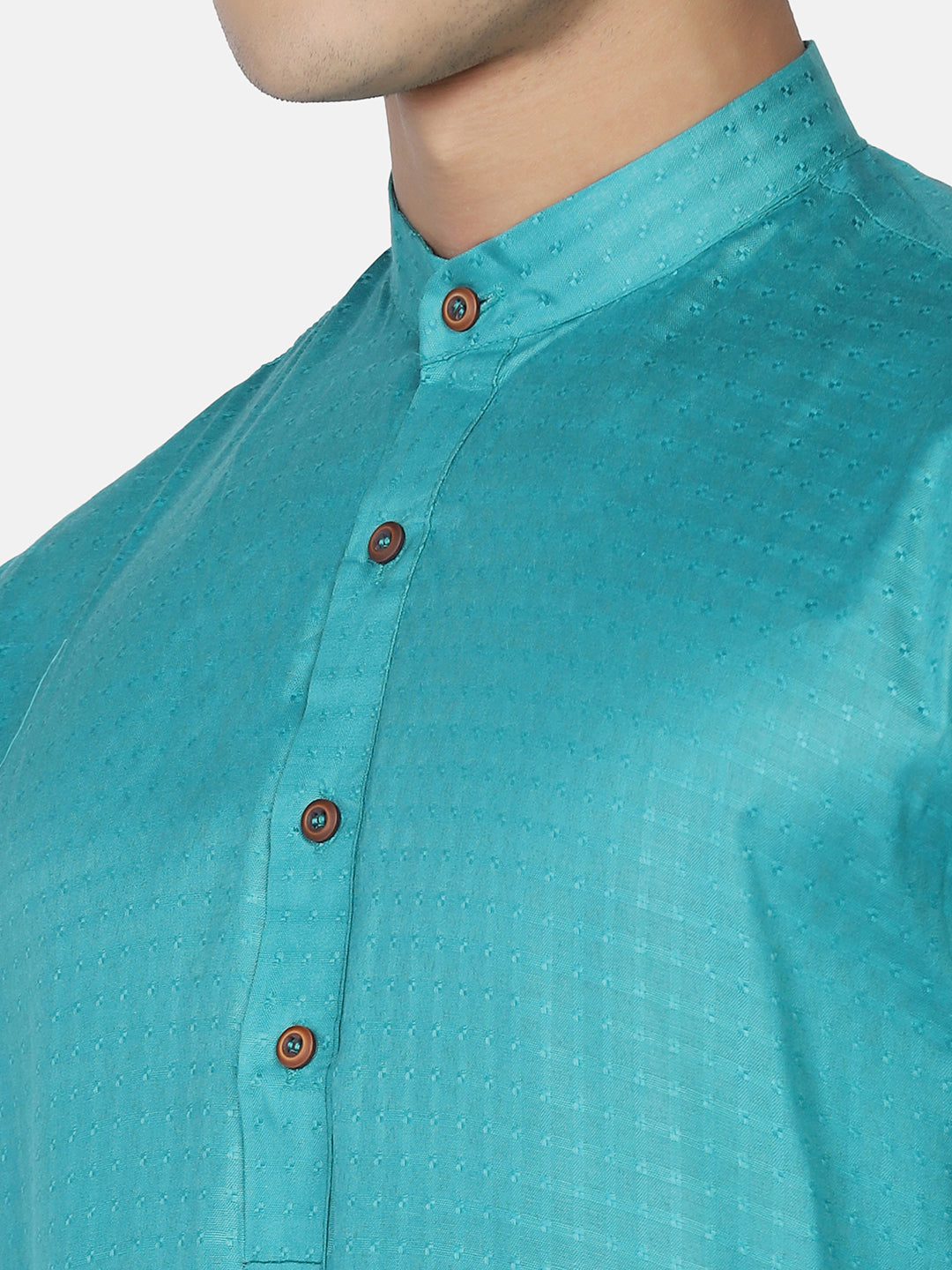 Men Green Casual Kurta Set - Tahvo India