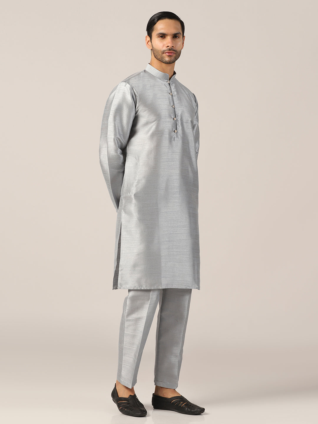 Luxe Grey Kurta Set