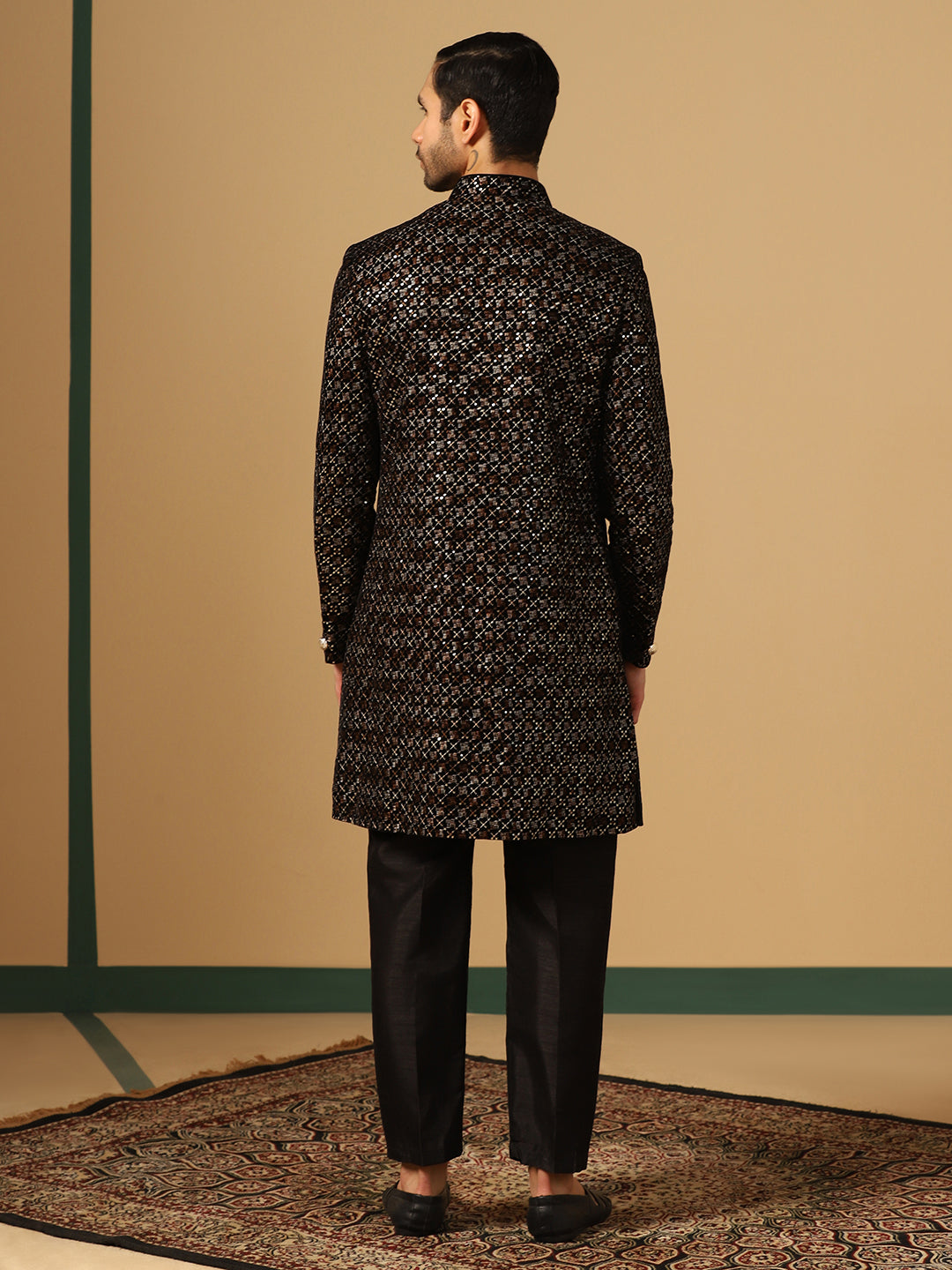 Men Orange Cotton Kurta - Tahvo India