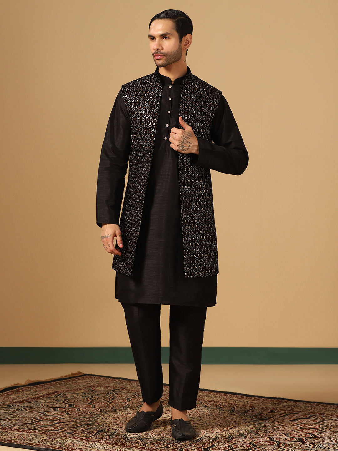 Embroidered Work Sherwani Set