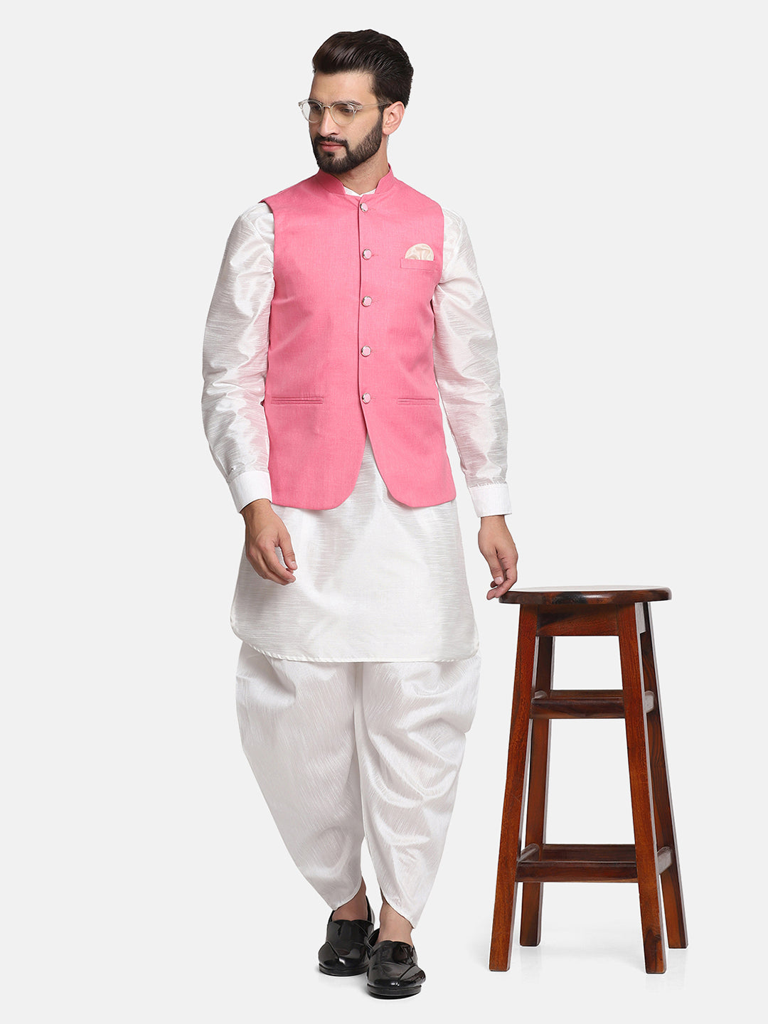 Men Kurta Set With Jacket - Tahvo India