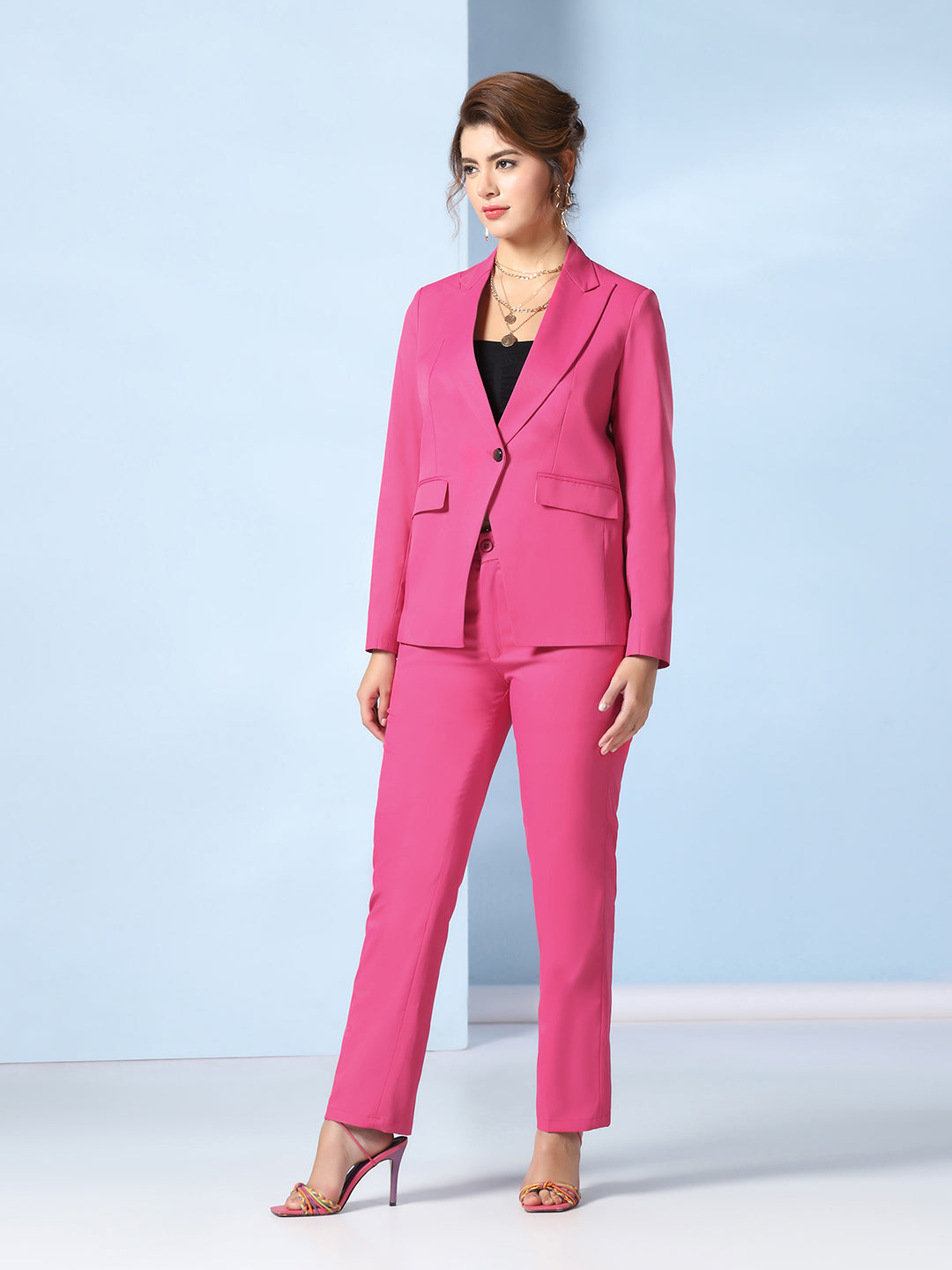 Women Pink Suit Set