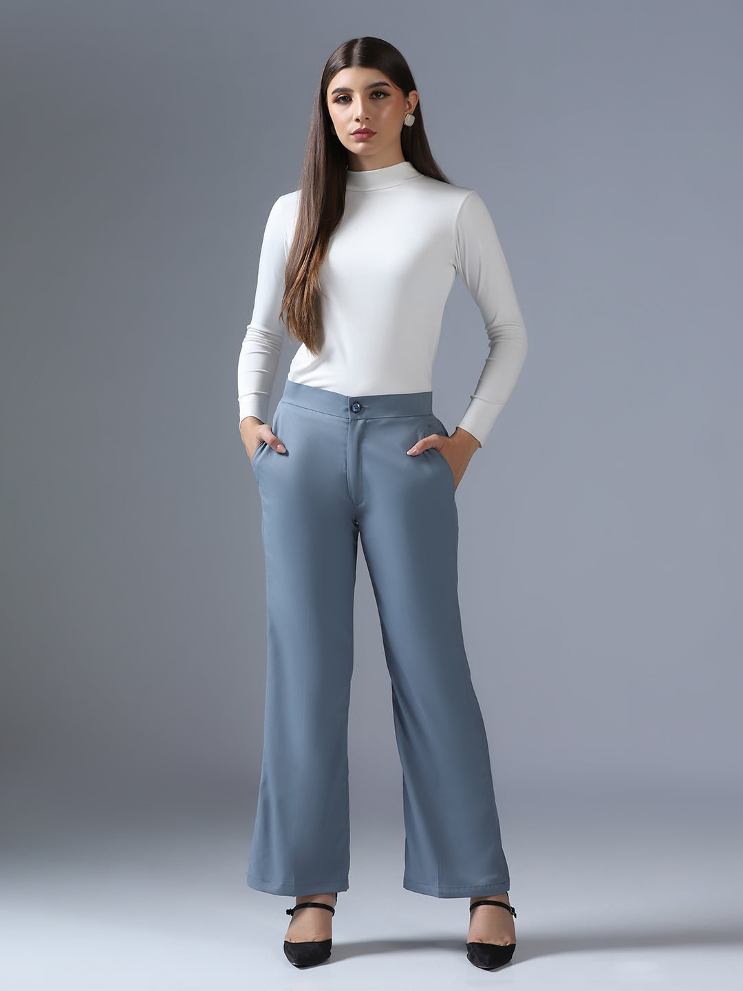 Women Blue Loose Trouser - Tahvo India