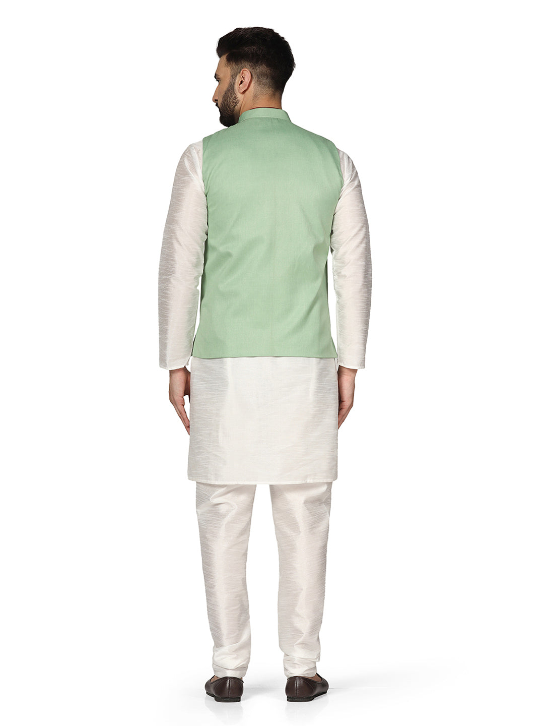 Men Kurta Set With Jacket - Tahvo India