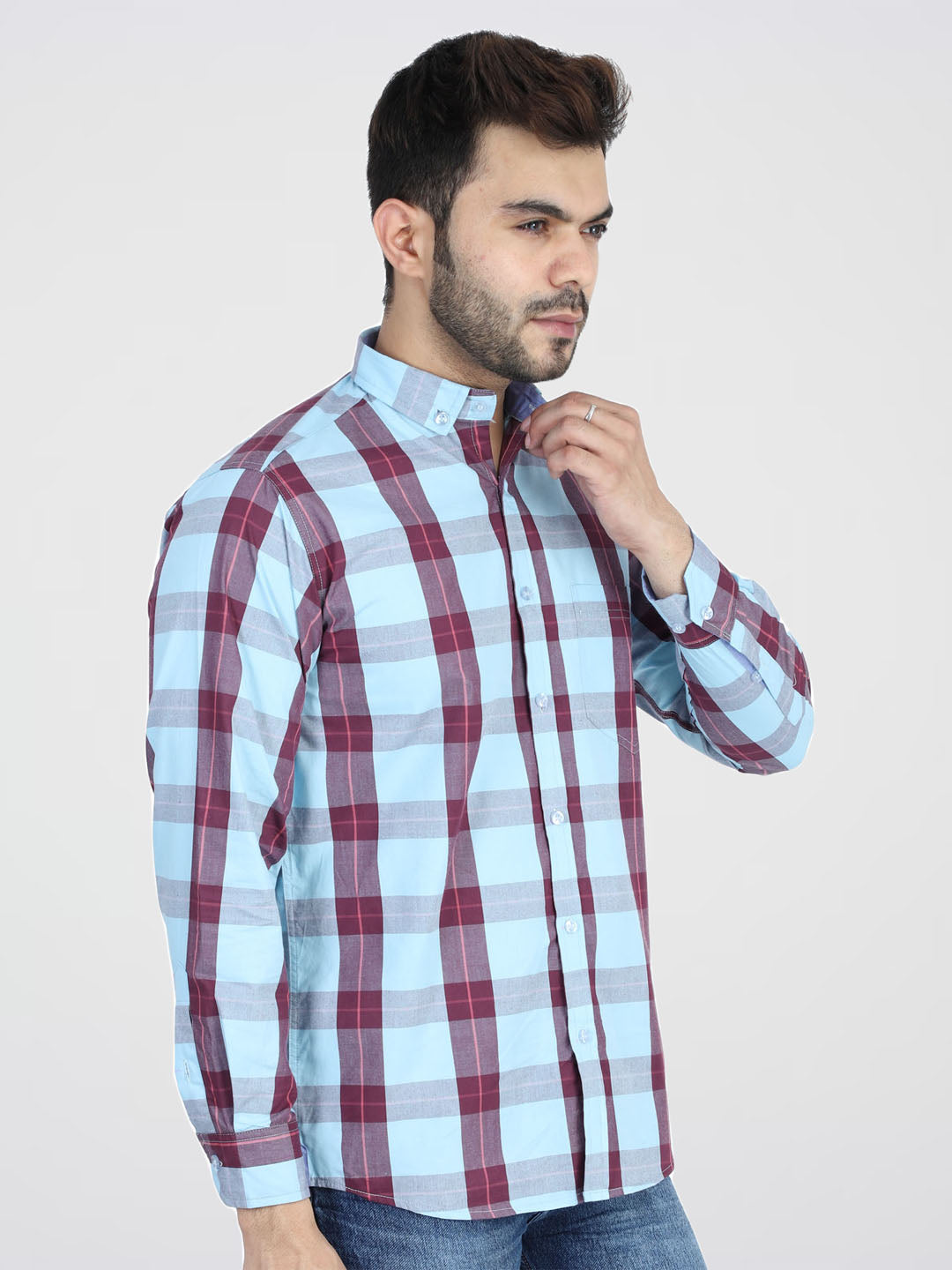 Set Of 2 Blue Casual Shirt - Tahvo India