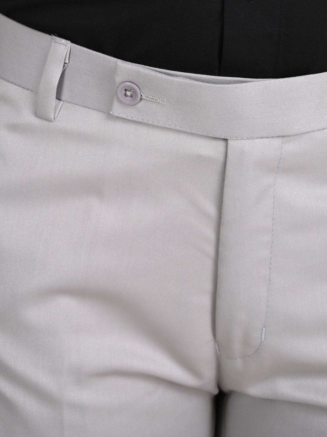 Men Grey Solid Trousers