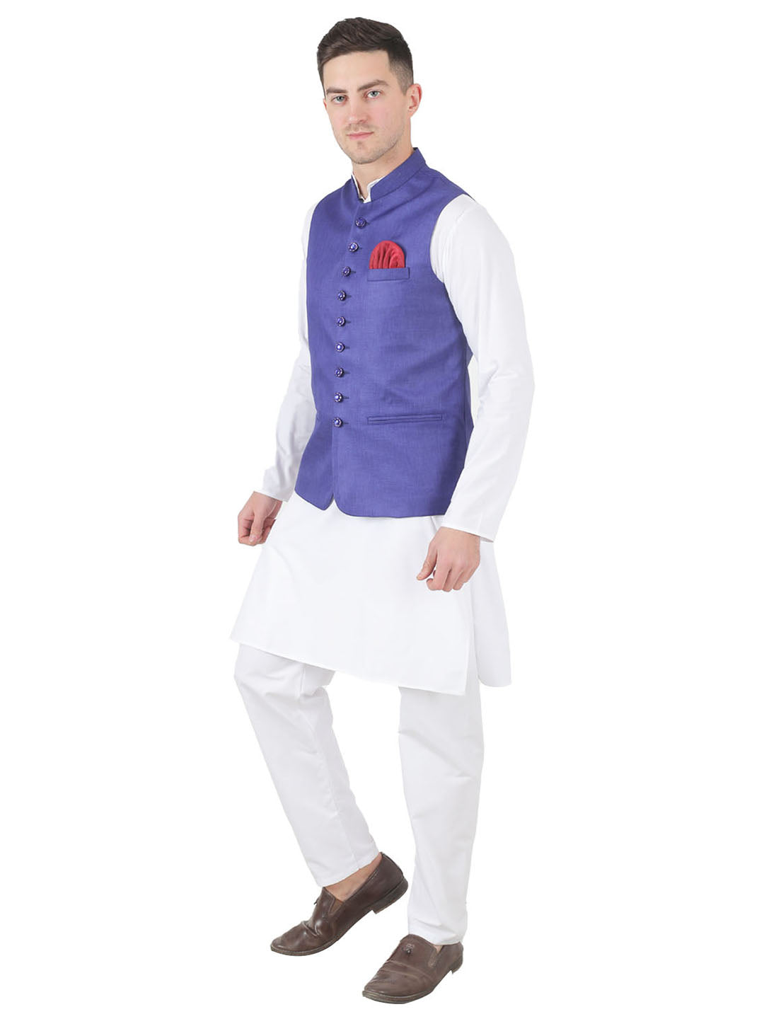 Men Kurta Set With Jacket - Tahvo India