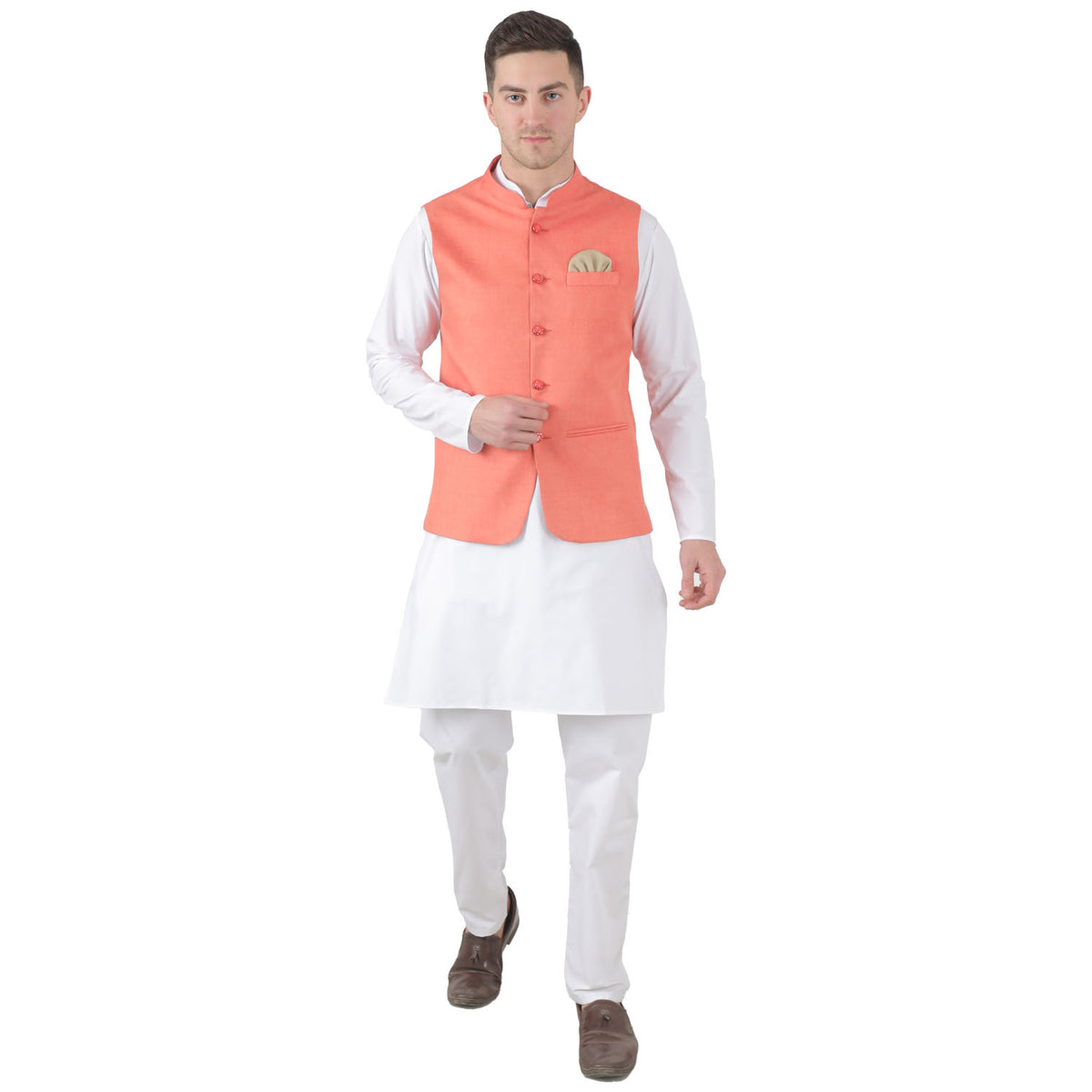 Men Kurta Set With Jacket
