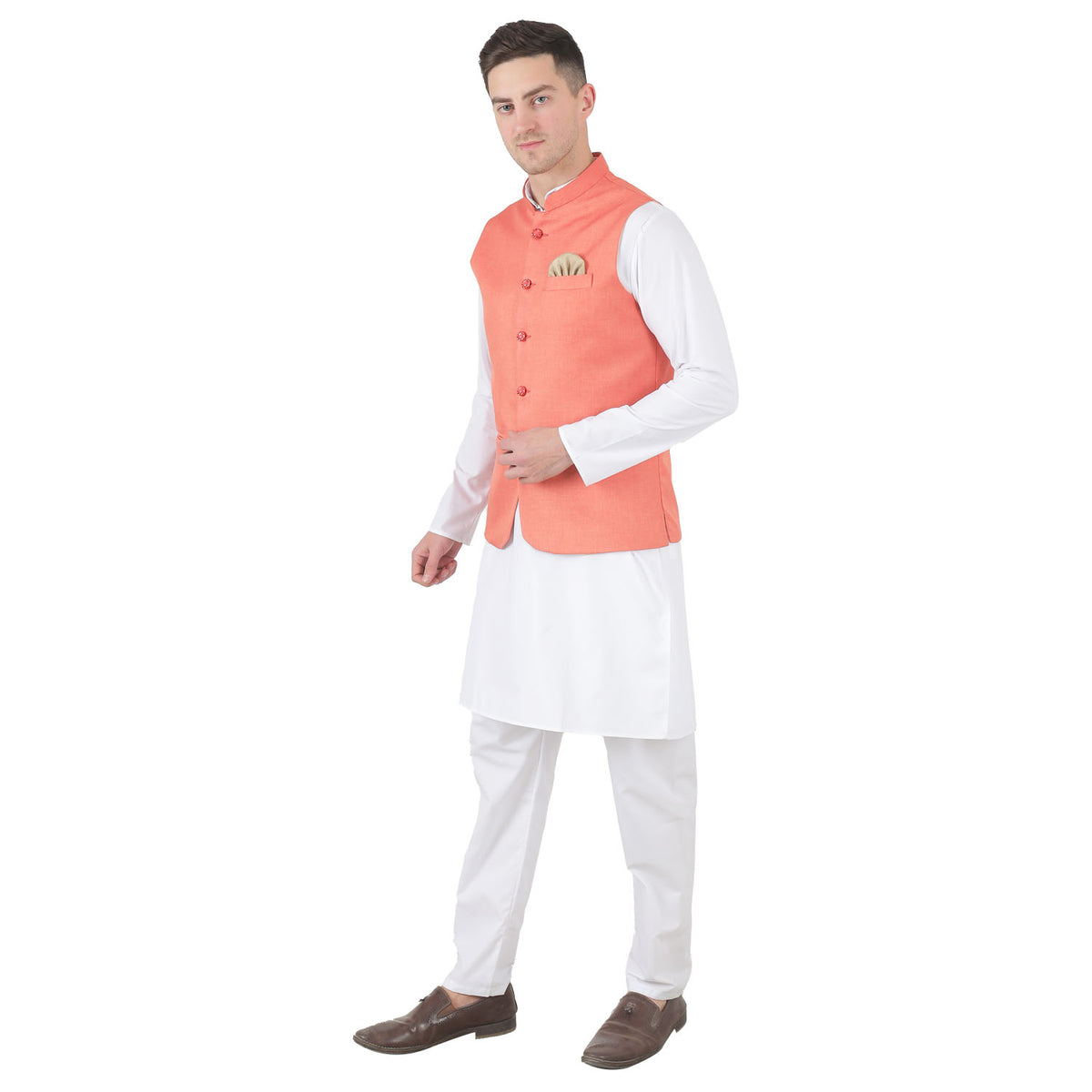 Men Kurta Set With Jacket