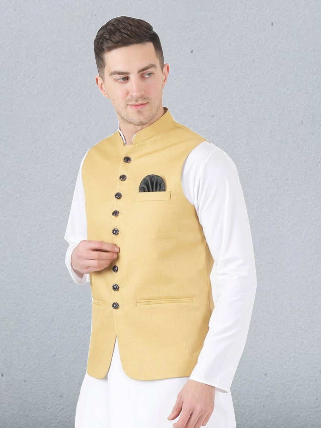 Men Kurta Set With Jacket - Tahvo India