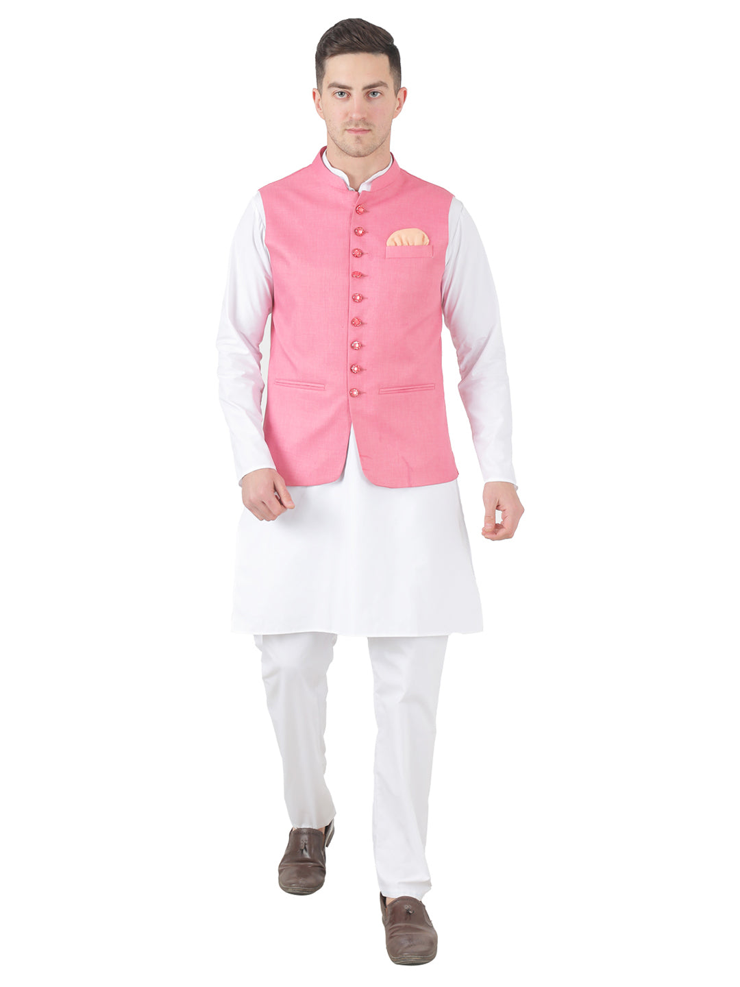 Men Kurta Set With Jacket - Tahvo India