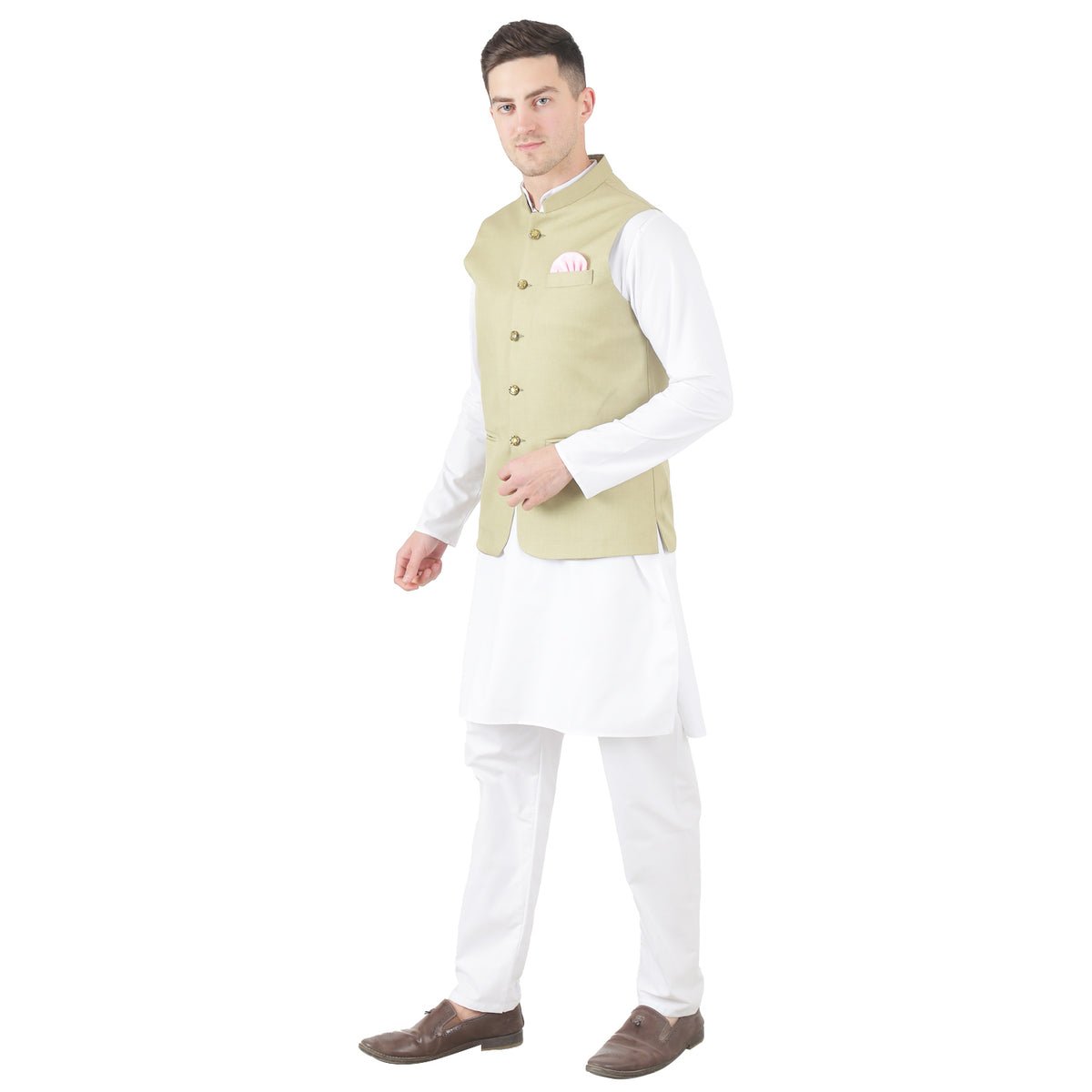 Men Kurta Set With Jacket