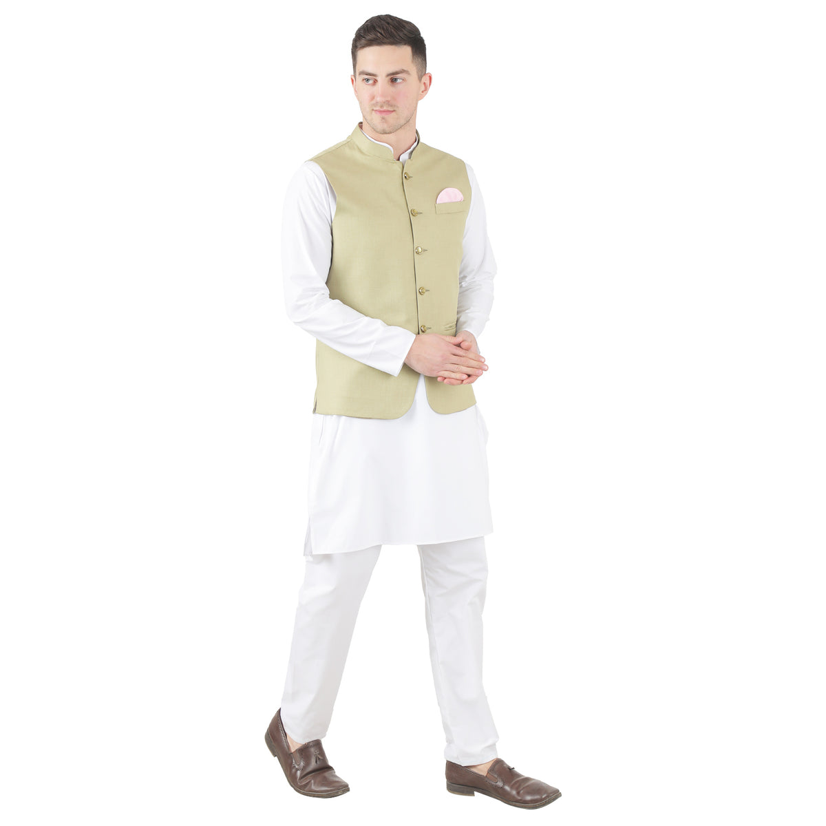 Men Kurta Set With Jacket