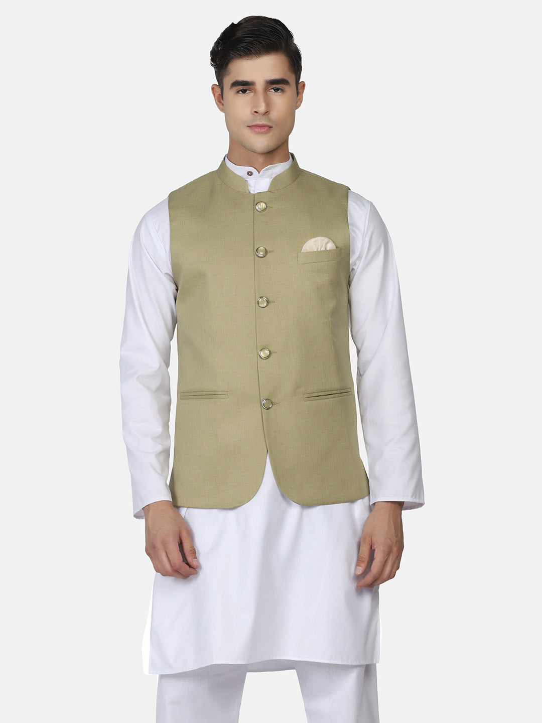 Men Kurta Set With Jacket - Tahvo India