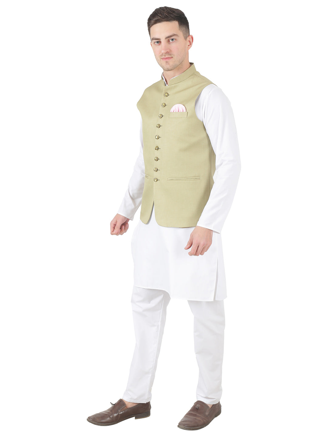 Men Kurta Set With Jacket - Tahvo India
