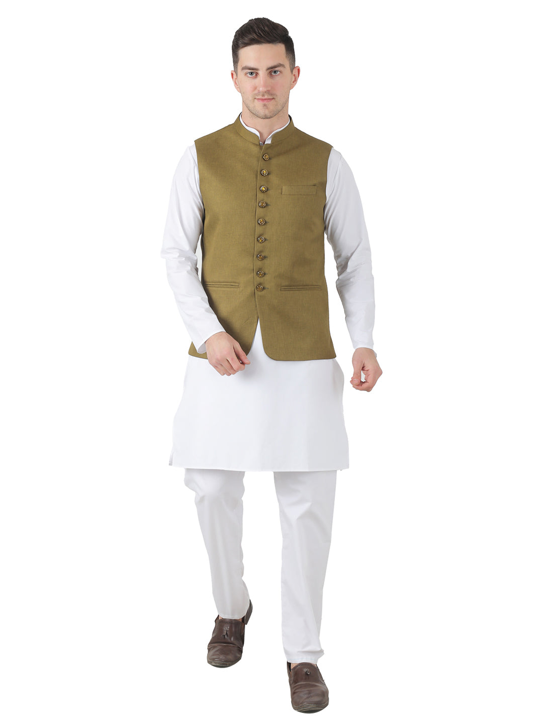 Men Kurta Set With Jacket - Tahvo India