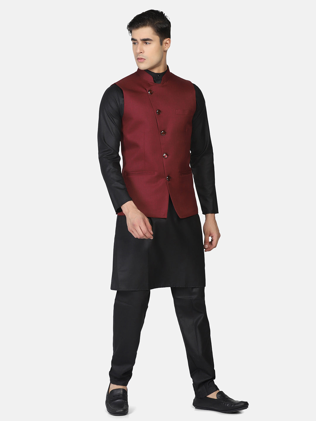 Men Kurta Set With Jacket - Tahvo India