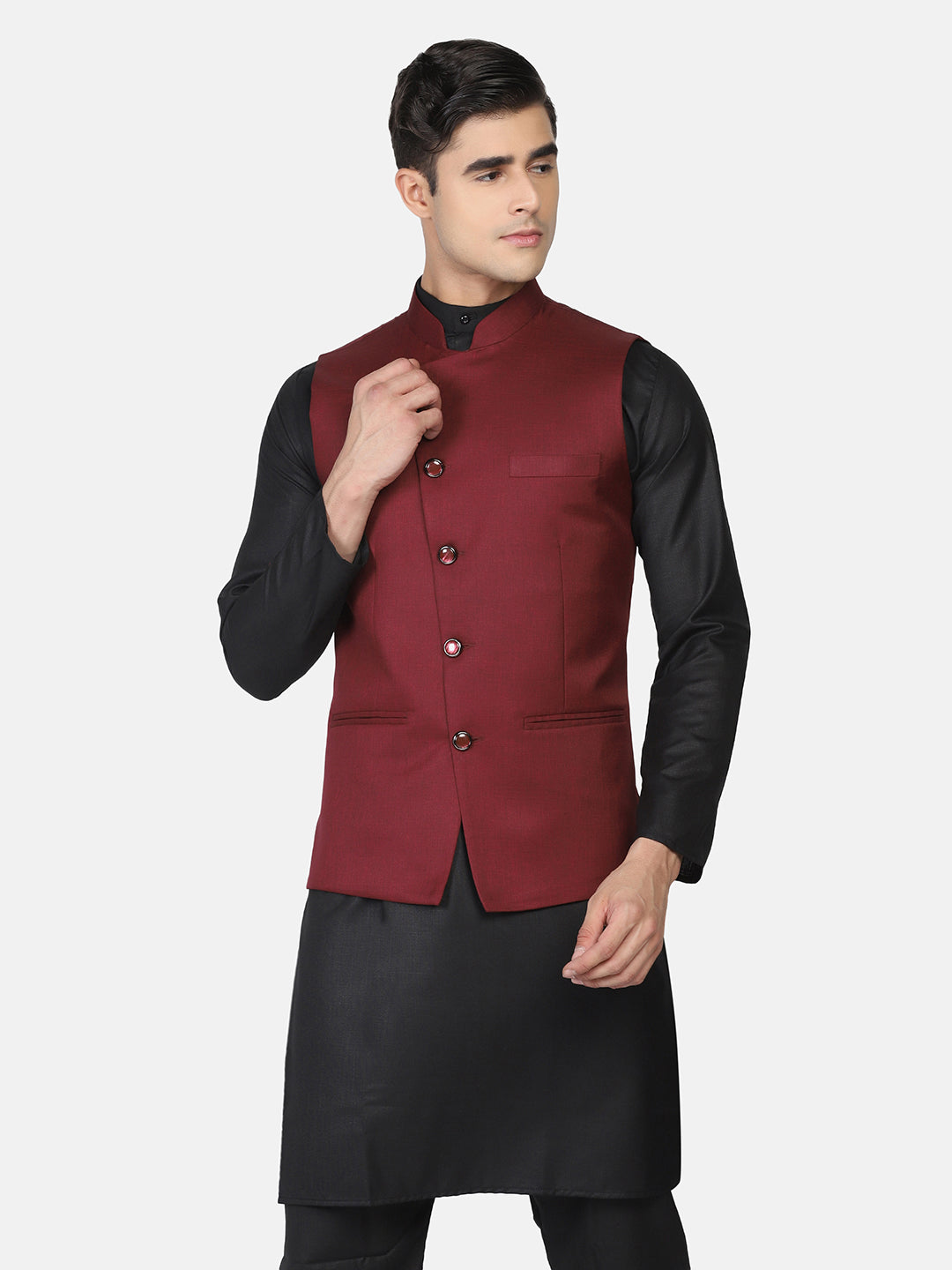 Men Kurta Set With Jacket - Tahvo India