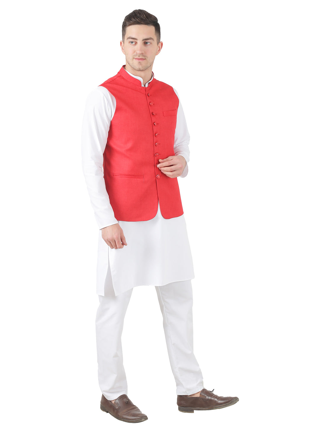 Men Kurta Set With Jacket - Tahvo India