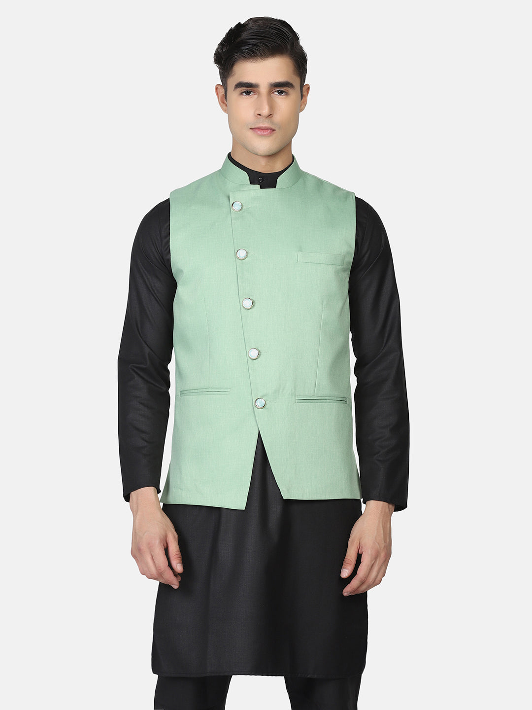 Men Kurta Set With Jacket - Tahvo India