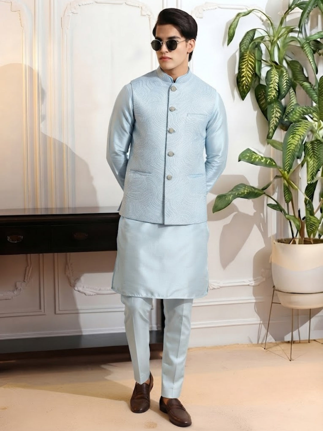 Elegance Kurta Set with Royal Nehru Jacket