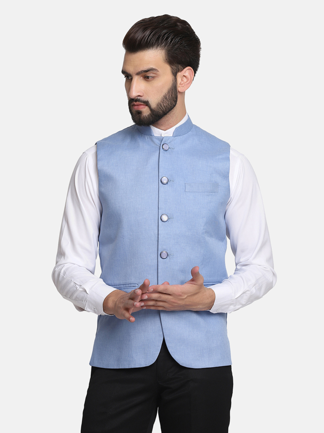 Men Blue modi Jacket - Tahvo India