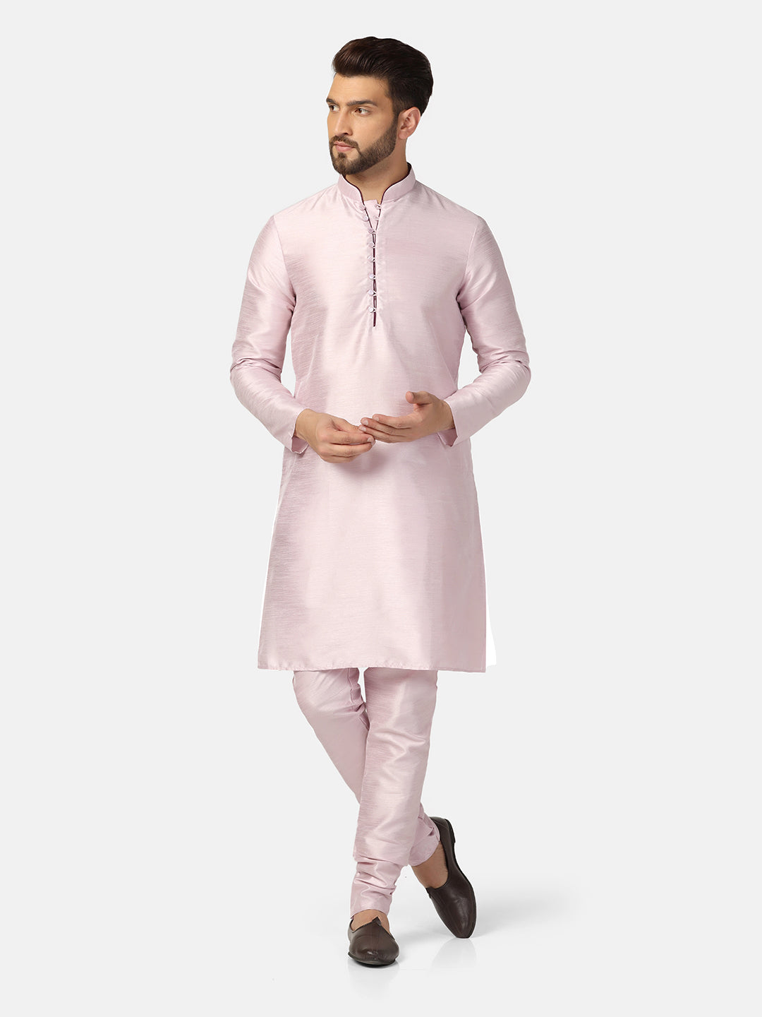 Men Dupion Kurta Set - Tahvo India