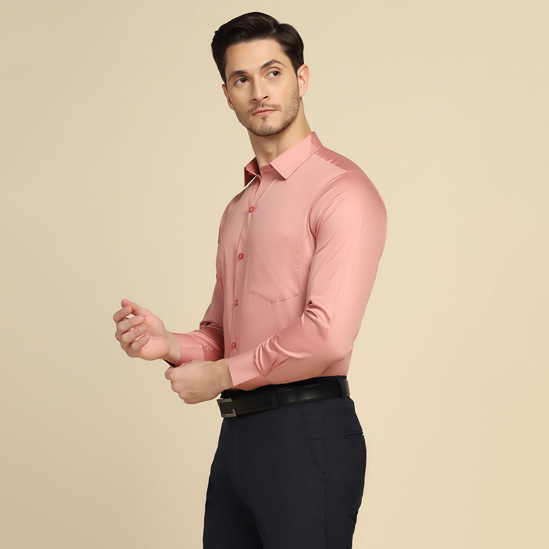 Men Pink Solid Shirt