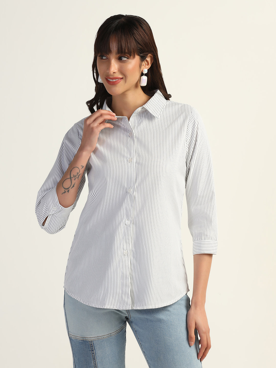 Women Striped Shirt - Tahvo India