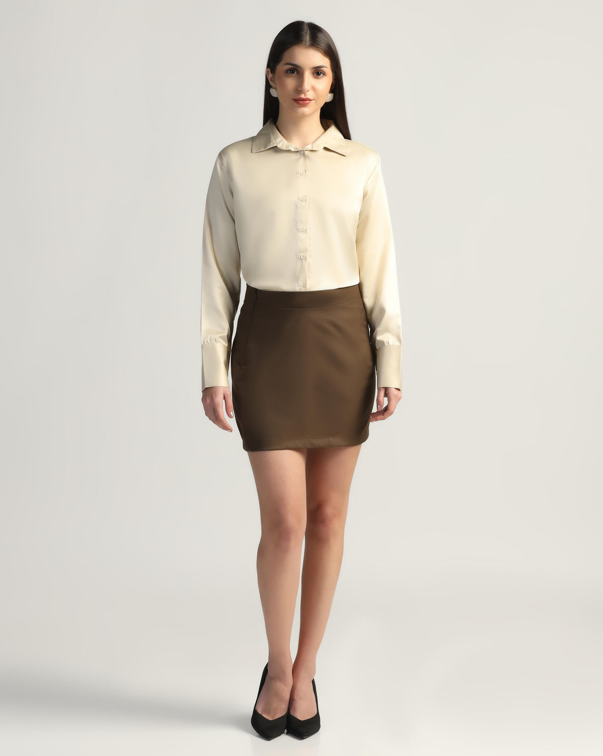 Women Brown Short skirt - Tahvo India
