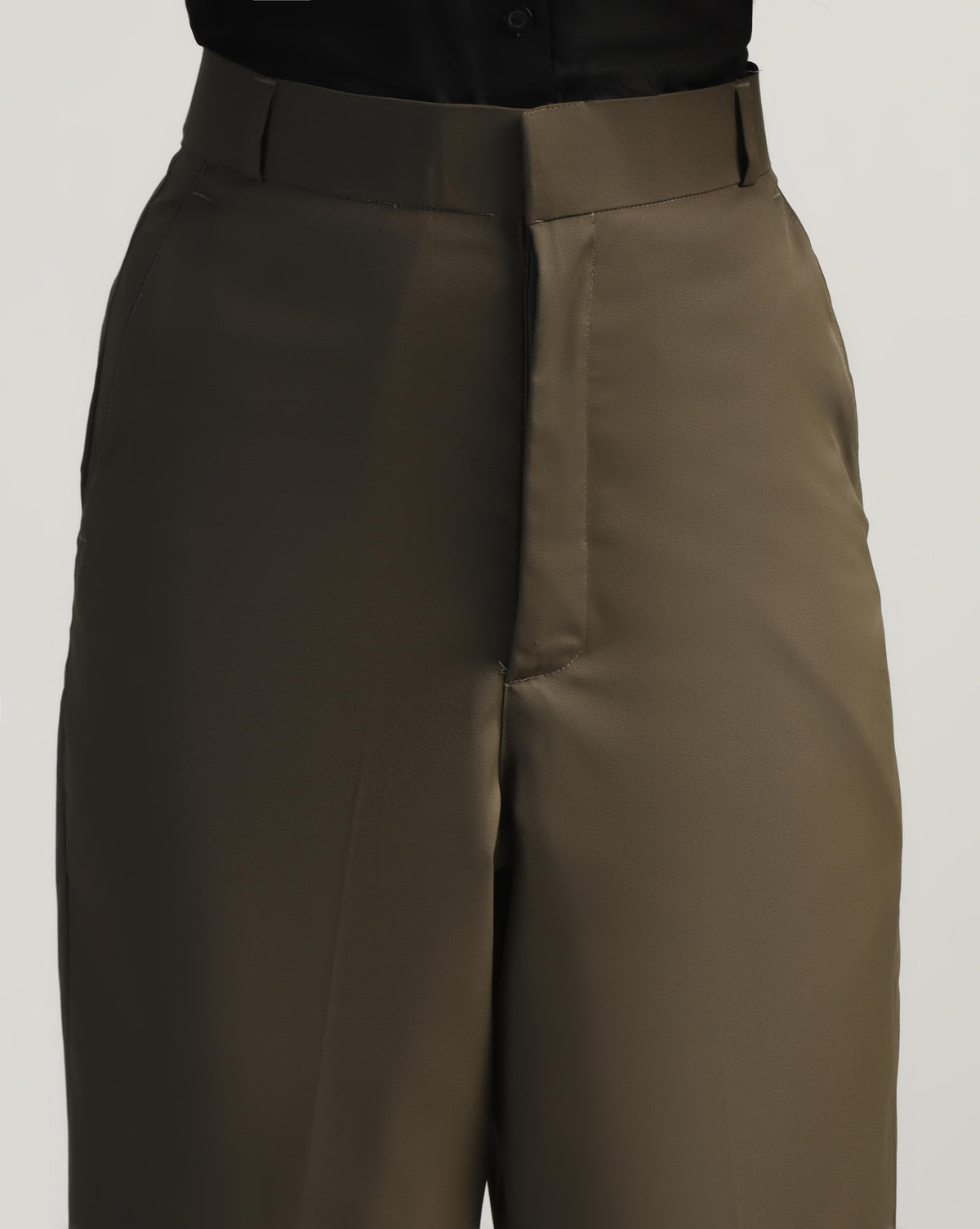 Women Green High Waist Trouser - Tahvo India