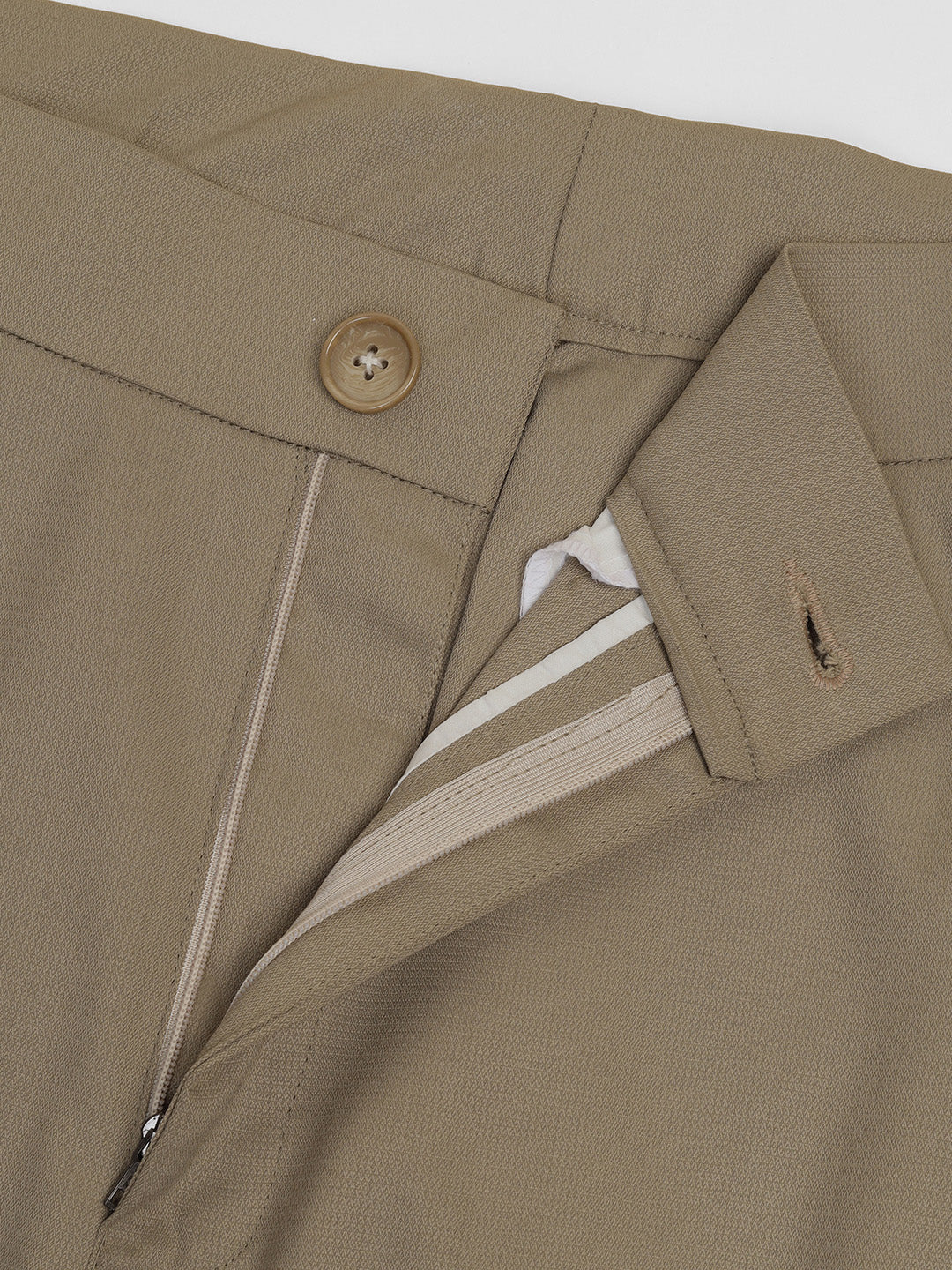 Women Beige High Waist Trouser
