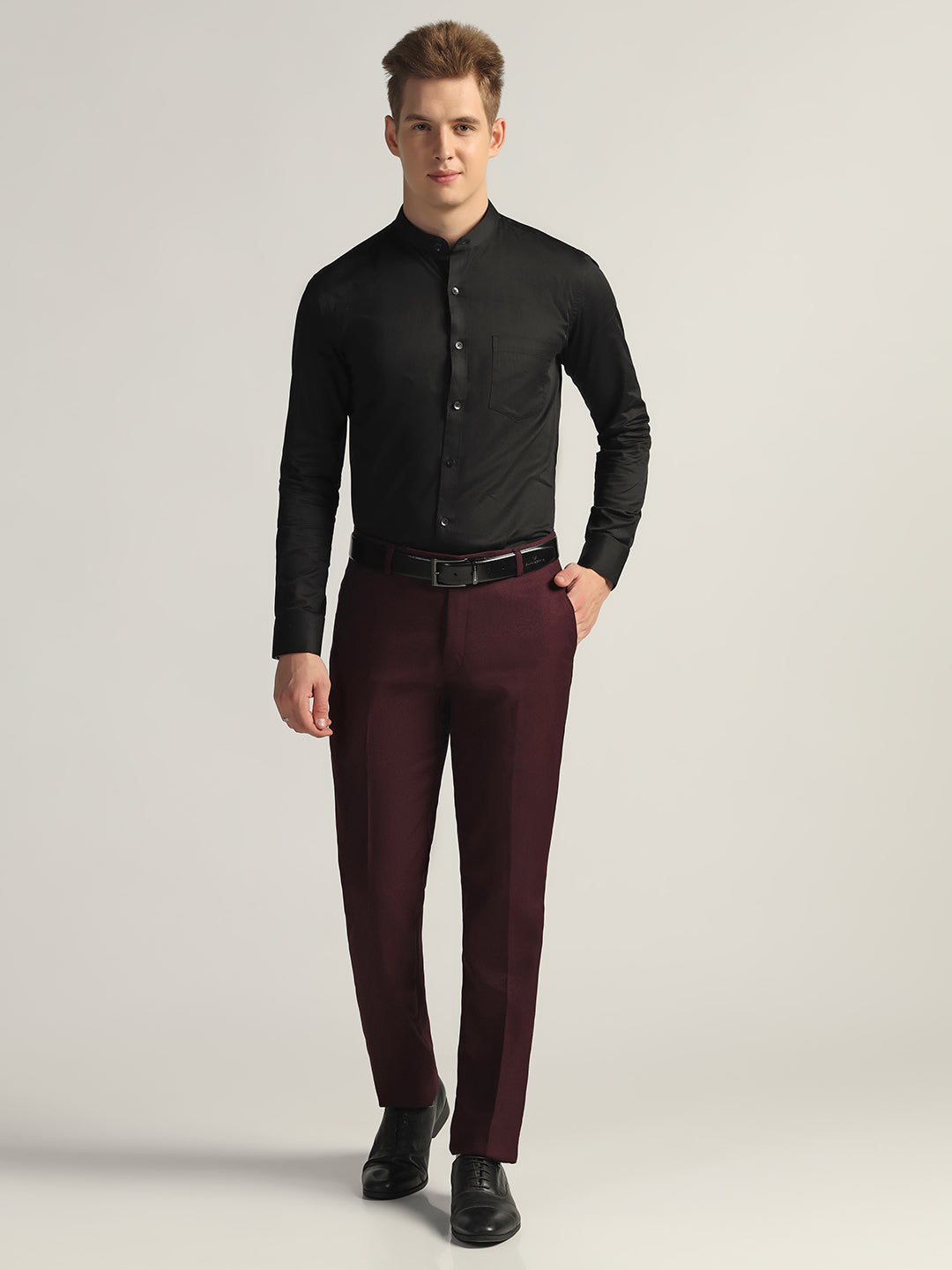 Mens Wine Trousers