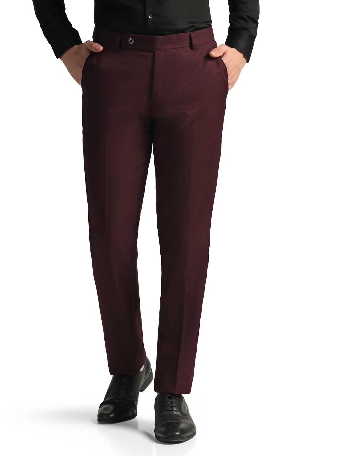 Mens Wine Trousers