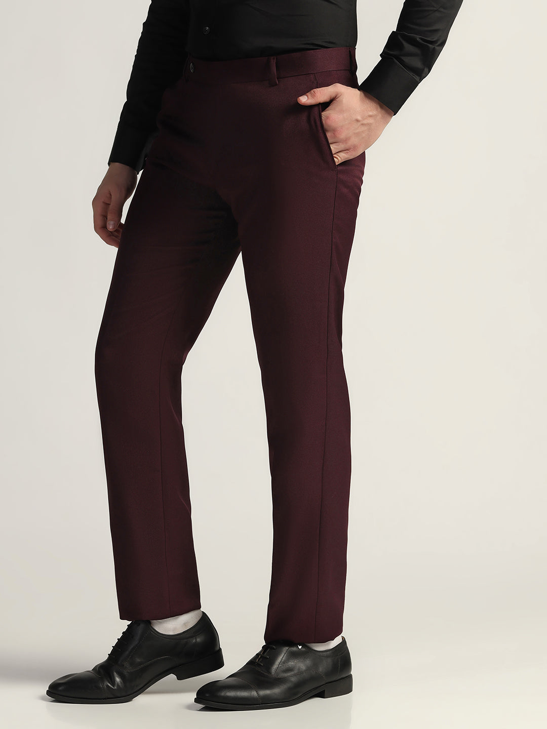 Mens Wine Trousers