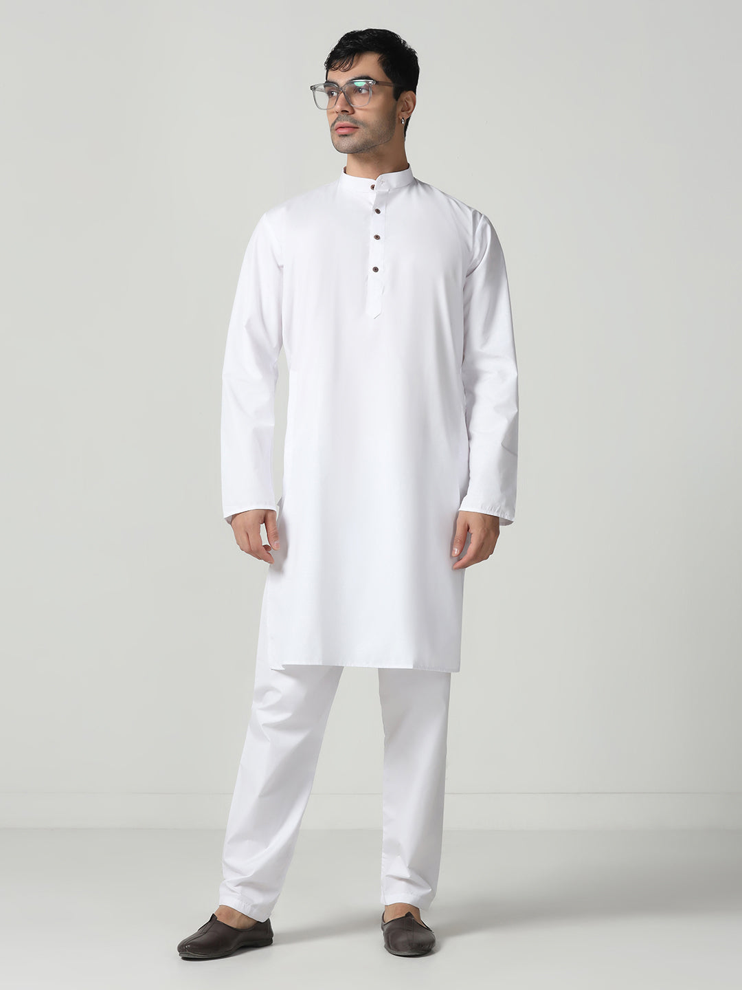 Men White Kurta Set