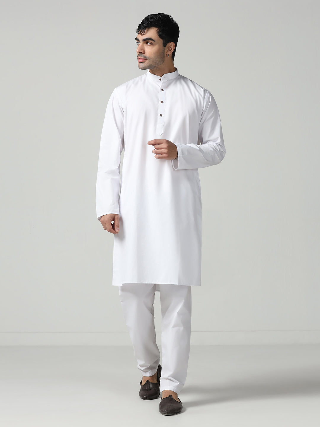 Men White Kurta Set