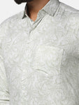TAHVO Men cotton printed shirt