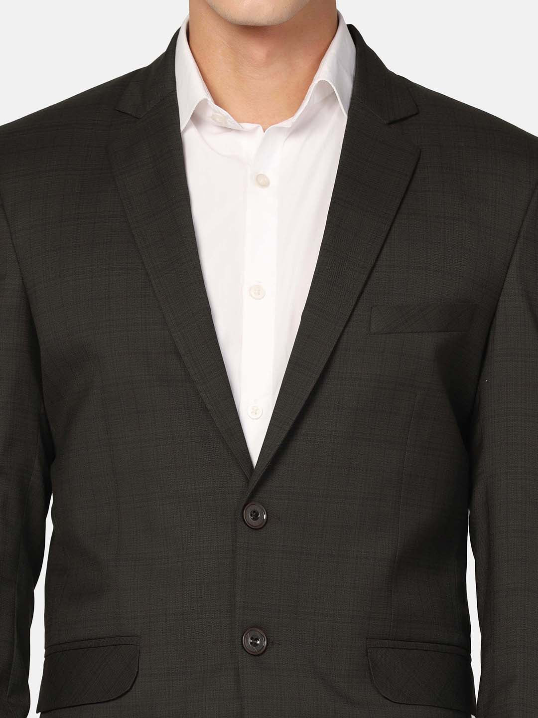 Tahvo Men Green Check Blazer