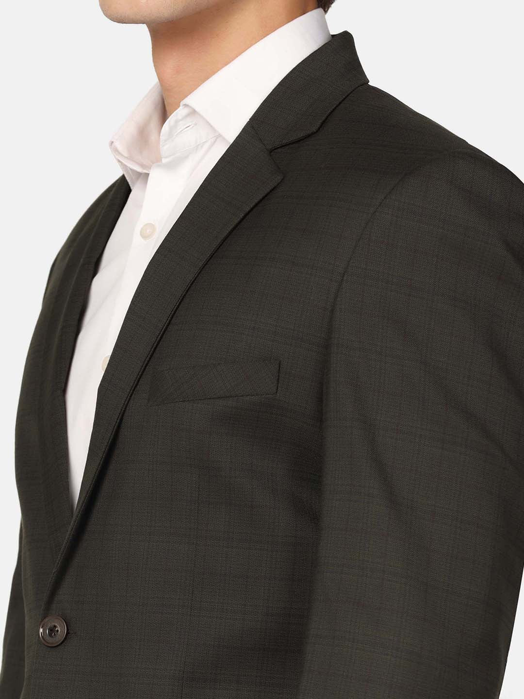 Tahvo Men Green Check Blazer