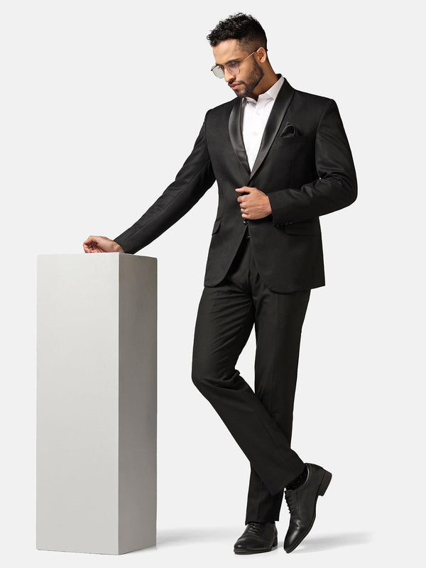 Black Tuxedo Suit - Tahvo India