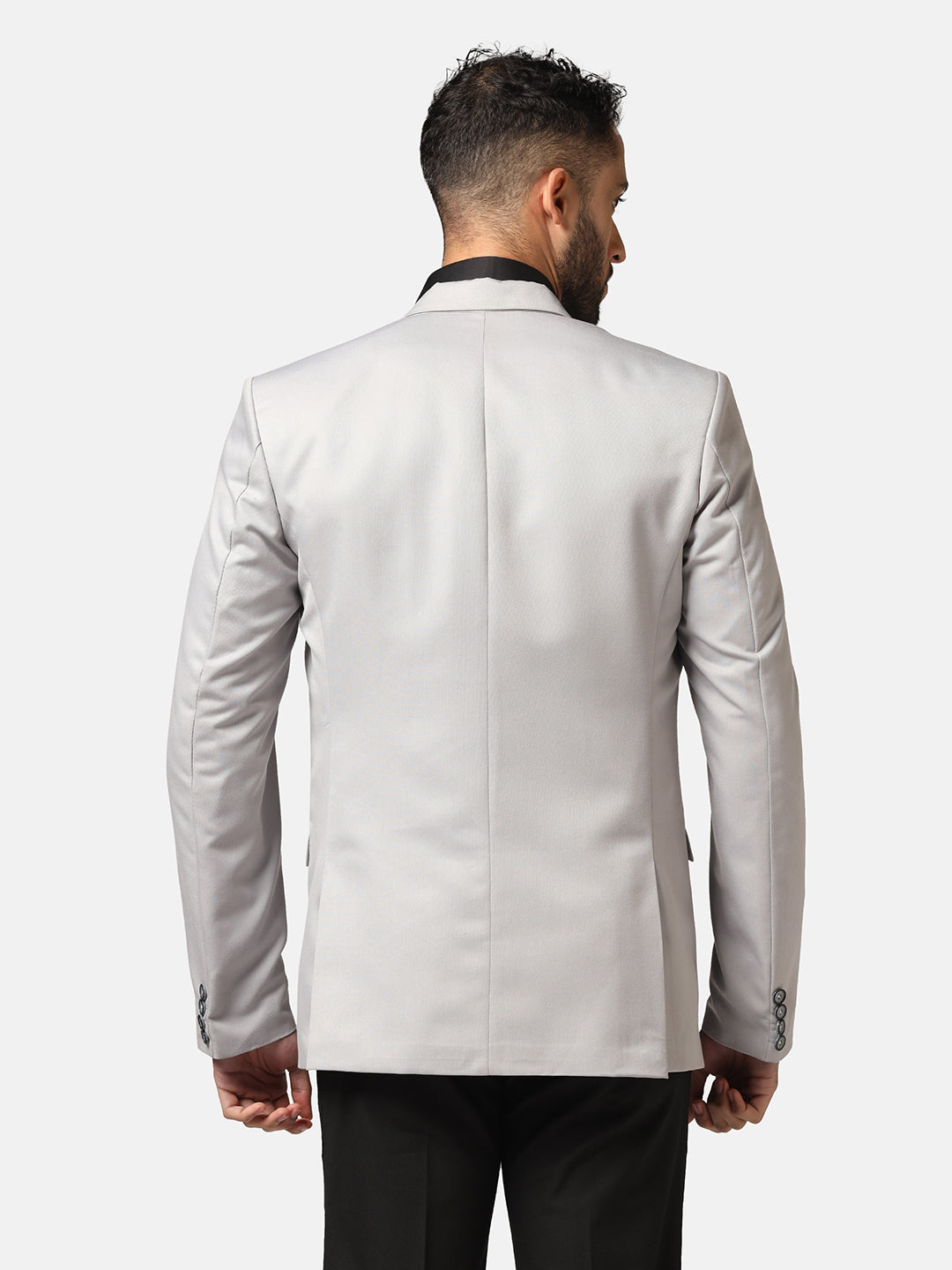 Men Light Grey Blazer - Tahvo India