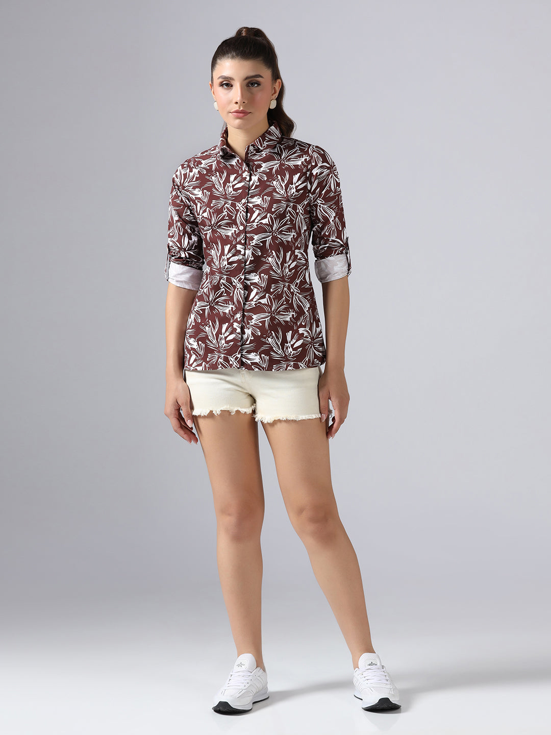 Women Floral Printed Casual Shirt - Tahvo India