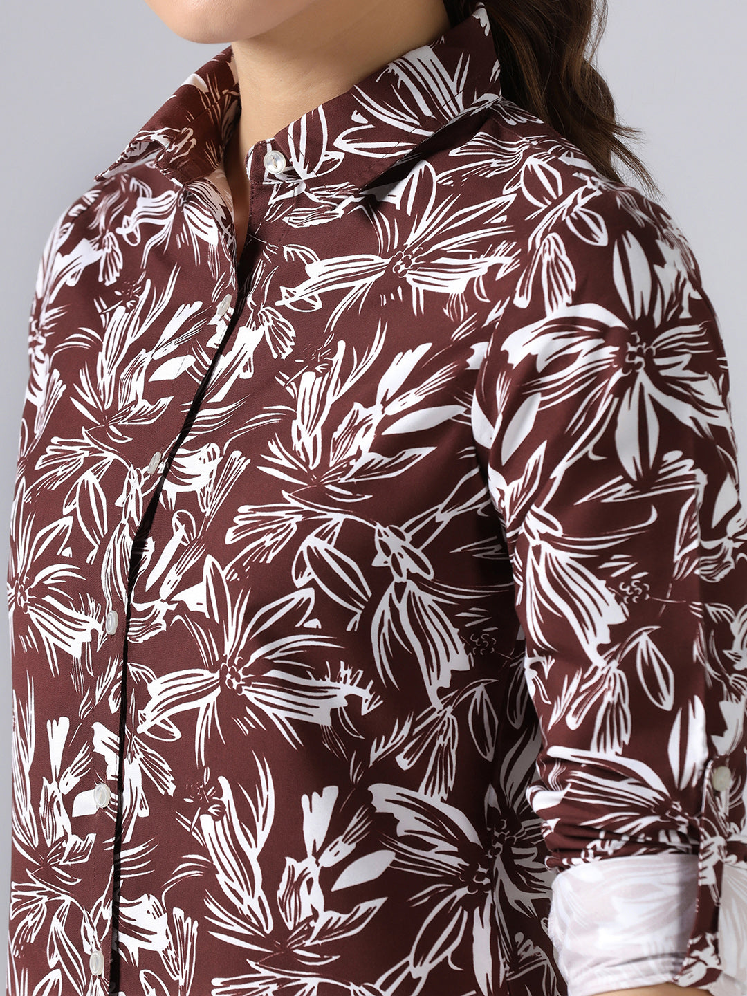 Women Floral Printed Casual Shirt - Tahvo India